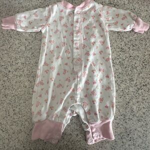 Pink Floral Kids One Piece